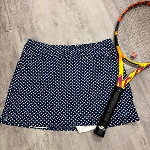 Jofit Navy with White Bows Tennis Skirt - M